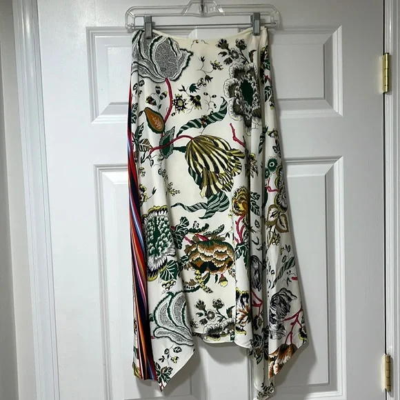 Tory Burch Marie floral silk skirt